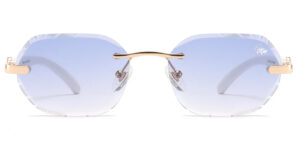 BELVOIR CO Diamond Cut Willow Blue | White 53