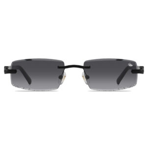 BELVOIR CO Diamond Cut Mabel Smoke Stealth | Black 55
