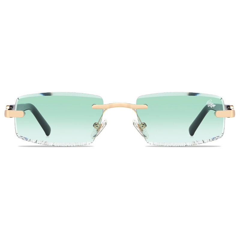 BELVOIR CO Diamond Cut Mabel Green Gold | Black 55